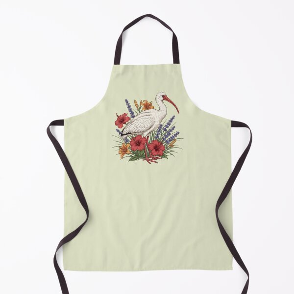 Item preview, American White Ibis With Florals Botanical Bird Theme designed and sold by BirdsnStuff.
