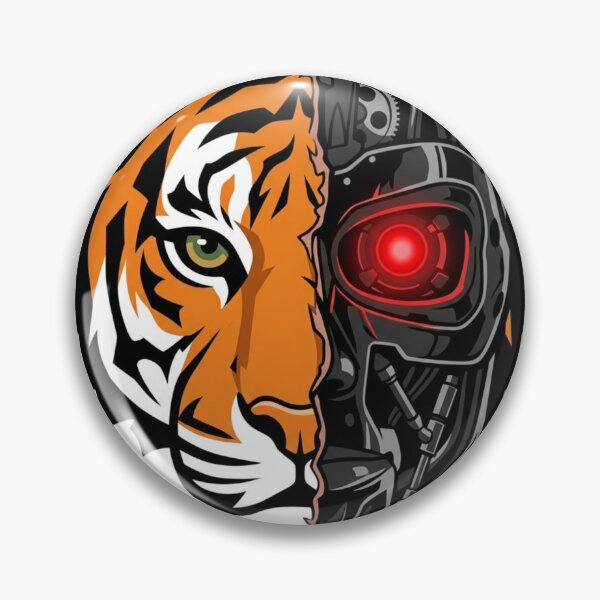 Item preview, Bold Tiger Head (Vector Style) designed and sold by Stickersdevelop.