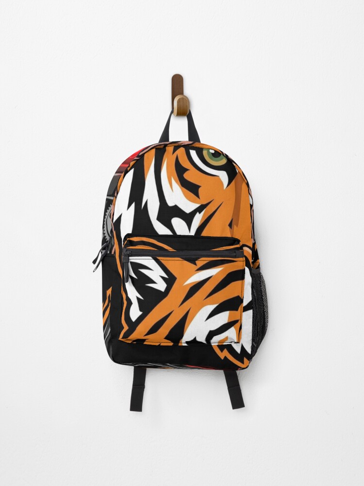 Thumbnail 1 of 3, Backpack, Bold Tiger Head (Vector Style) designed and sold by Stickersdevelop.