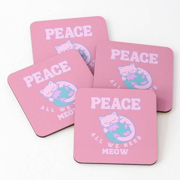 Item preview, Peace, all we need meow designed and sold by BritishDelights.