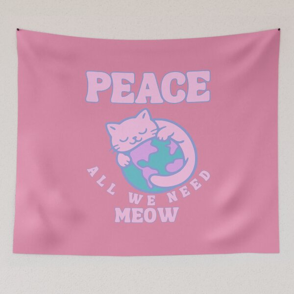 Item preview, Peace, all we need meow designed and sold by BritishDelights.