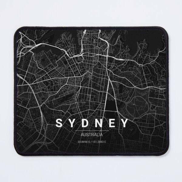 Item preview, Sydney Map Print | Minimalist Noir City Map | Sydney Wall Art Poster designed and sold by Lovely Maps.