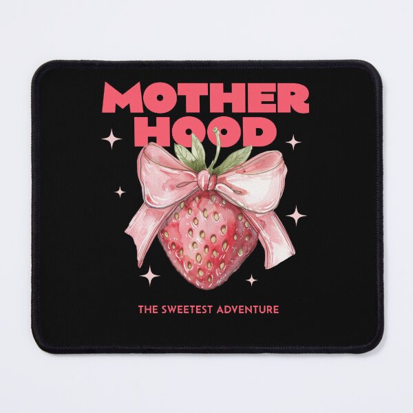 Item preview, Motherhood The Sweetest Adventure Strawberry And Coquette Bow designed and sold by KAWKAW-DRHM.