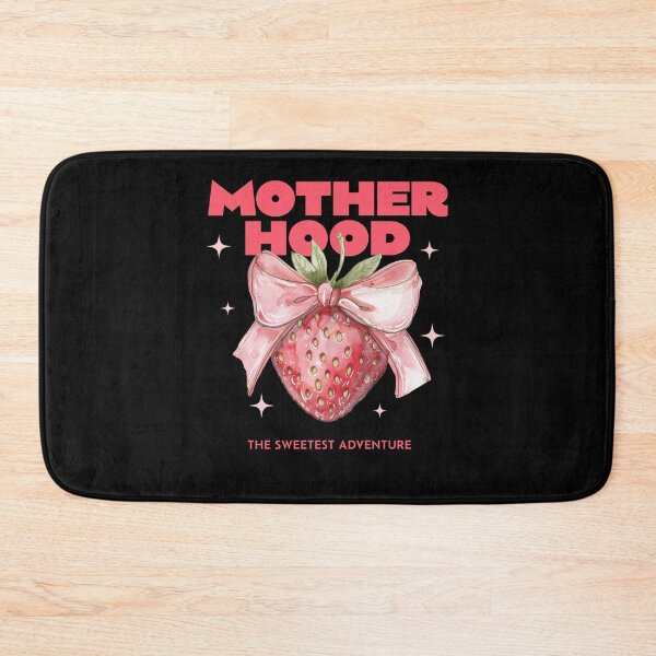 Item preview, Motherhood The Sweetest Adventure Strawberry And Coquette Bow designed and sold by KAWKAW-DRHM.