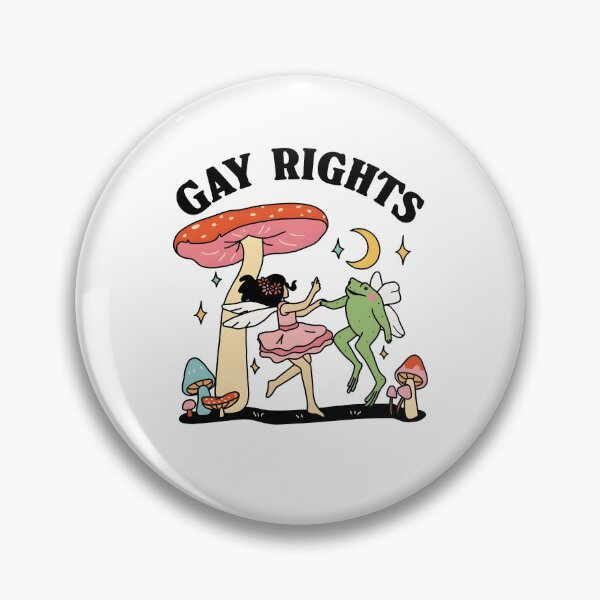 Item preview, Gay Rights Mushroom Fairy Frog LGBTQ Equality Human Rights designed and sold by KAWKAW-DRHM.