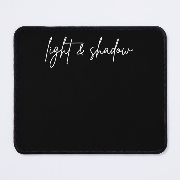 Item preview, Minimal Aesthetic White Typography "Light and Shadow" Photography Script Design designed and sold by onubi.