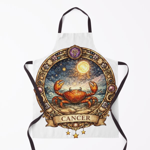 Item preview, Cancer Zodiac Crab – Celestial Moonlit Astrology Illustration  Main tag: designed and sold by Karszul.