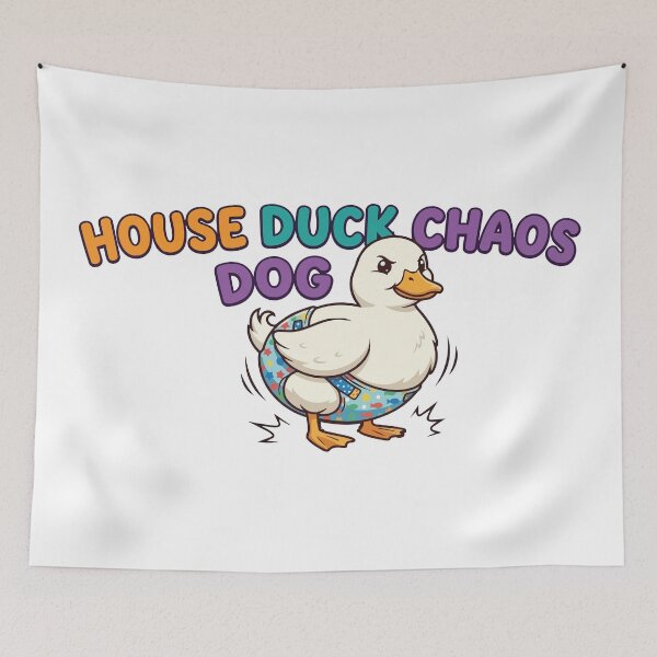 Item preview, House Duck Chaos Funny Call Duck In Diaper designed and sold by Petzzz.