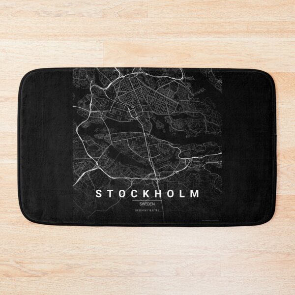 Item preview, Stockholm Map Print | Minimalist Noir City Map | Stockholm Wall Art Poster designed and sold by Lovely Maps.