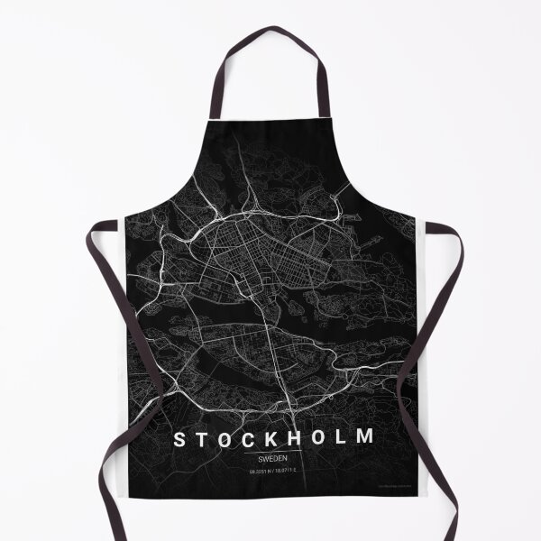 Item preview, Stockholm Map Print | Minimalist Noir City Map | Stockholm Wall Art Poster designed and sold by Lovely Maps.