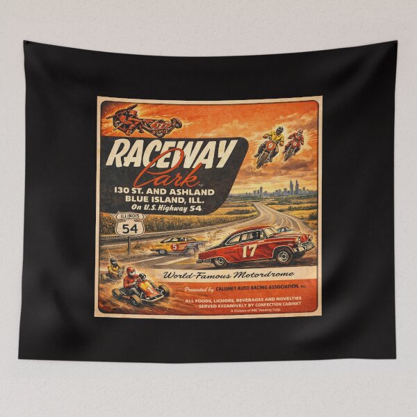 Item preview,  Where Speed Becomes Timeless Art Raceway Park #2 designed and sold by Helios Be. Lavsh.