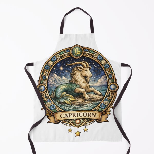Item preview, Capricorn Zodiac Sea Goat – Celestial Mythical Illustration designed and sold by Karszul.