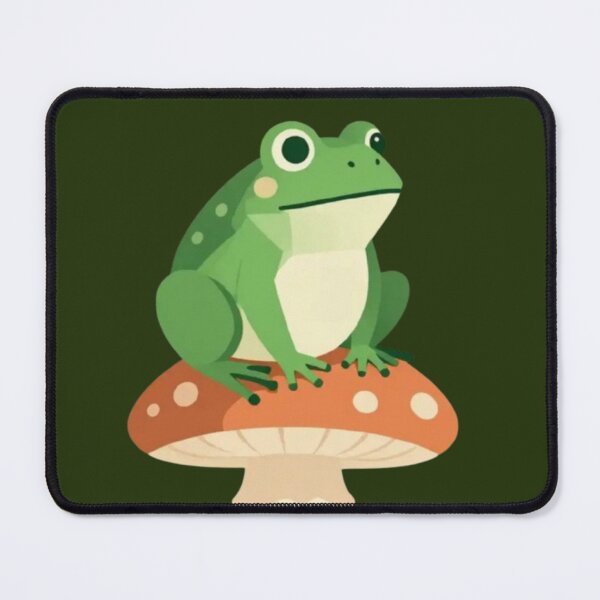 Item preview, Whimsical Frog on Mushroom – Nature Fantasy Design designed and sold by Dogandesighn.