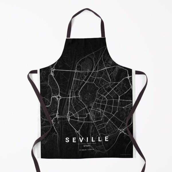 Item preview, Seville Map Print | Minimalist Noir City Map | Seville Wall Art Poster designed and sold by Lovely Maps.
