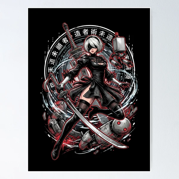 2B Android Maelstrom Torrent NieR Automata Design