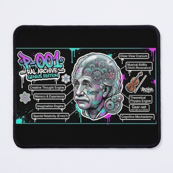 Item preview, RAL Archive P-001: Anatomy of Genius Albert Einstein Graffiti designed and sold by RewindArtLab.