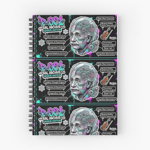 Item preview, RAL Archive P-001: Anatomy of Genius Albert Einstein Graffiti designed and sold by RewindArtLab.