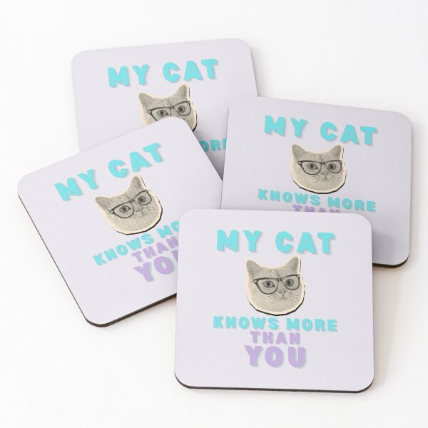 Item preview, My cat knows more than you designed and sold by BritishDelights.