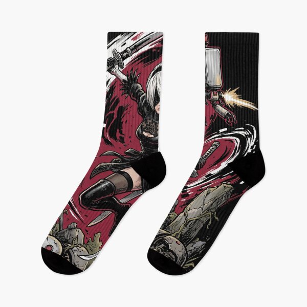 Item preview, NieR Automata 2B Red Eyes Blindfold Vaporwave retro design designed and sold by Senpaiwaves.