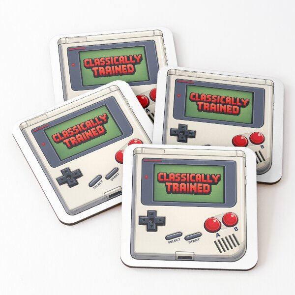 Item preview, Classically Trained – Retro Handheld Console Pixel Art Illustration designed and sold by happyteeshirt.