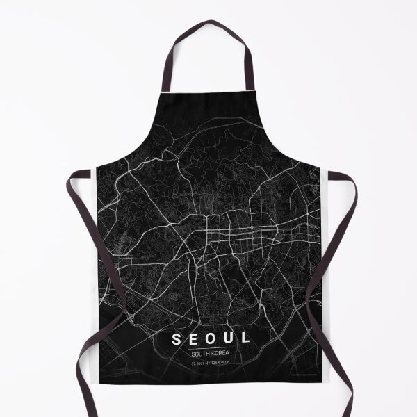 Item preview, Seoul Map Print | Minimalist Noir City Map | Seoul Wall Art Poster designed and sold by Lovely Maps.
