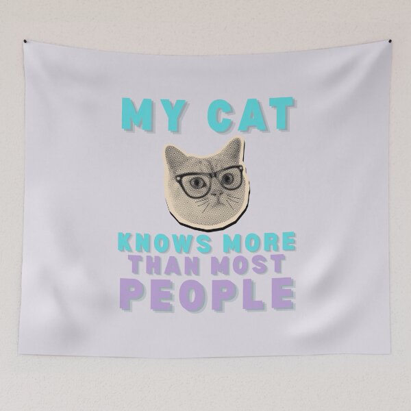 Item preview, My cat knows more than most people designed and sold by BritishDelights.