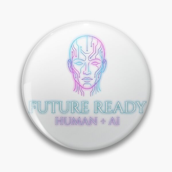 Item preview, Future Ready - Aesthetic Cyberpunk AI Neon Line Art Design designed and sold by MCV-Designs.