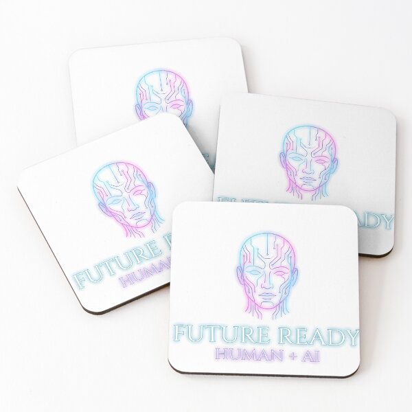 Item preview, Future Ready - Aesthetic Cyberpunk AI Neon Line Art Design designed and sold by MCV-Designs.