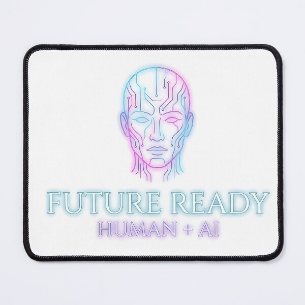 Item preview, Future Ready - Aesthetic Cyberpunk AI Neon Line Art Design designed and sold by MCV-Designs.