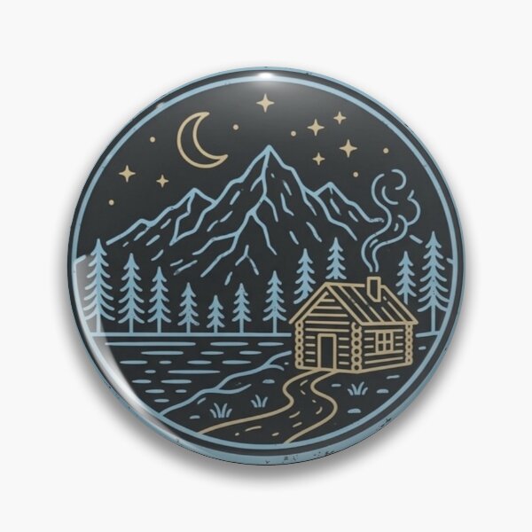 Item preview, Discover the Wilderness – Cabin Adventure Emblem designed and sold by Dogandesighn.
