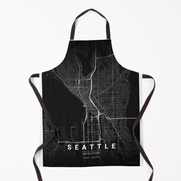 Item preview, Seattle Map Print | Minimalist Noir City Map | Seattle Wall Art Poster designed and sold by Lovely Maps.