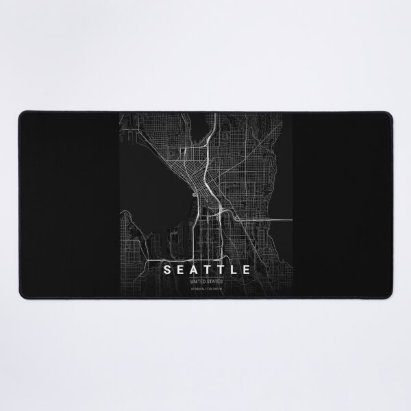 Item preview, Seattle Map Print | Minimalist Noir City Map | Seattle Wall Art Poster designed and sold by Lovely Maps.