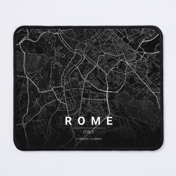 Item preview, Rome Map Print | Minimalist Noir City Map | Rome Wall Art Poster designed and sold by Lovely Maps.