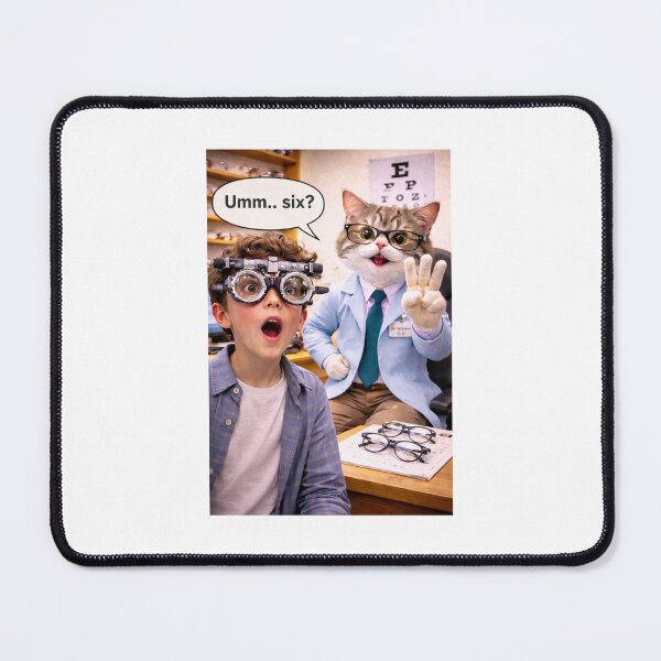 Item preview, Funny Cat Eye Test Kid Says Six Vision Exam designed and sold by LovelyCatGalaxy.