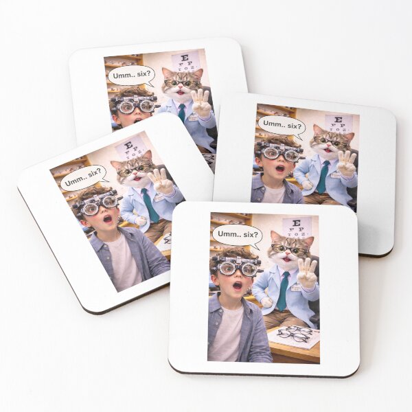 Item preview, Funny Cat Eye Test Kid Says Six Vision Exam designed and sold by LovelyCatGalaxy.