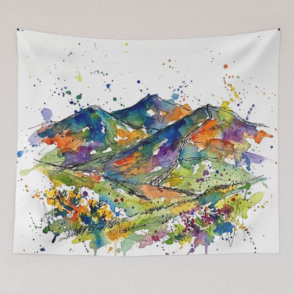 Item preview, Mourne Mountains Northern Ireland Landscape Art designed and sold by Printpix.