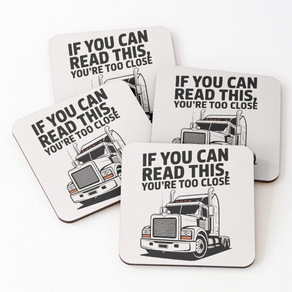 Item preview, If You Can Read This You're Too Close Funny Truck Driver Shirt Trucker Humor designed and sold by ChillDrop.