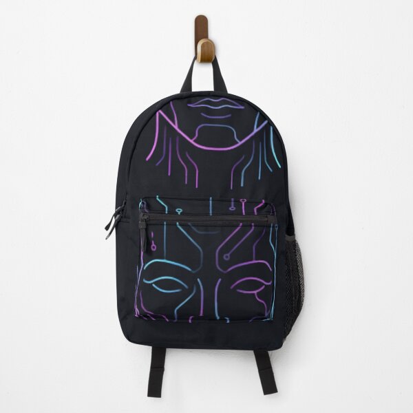 Item preview, Minimalist Cyberpunk AI Neon Line Art - Futuristic Tech Design designed and sold by MCV-Designs.
