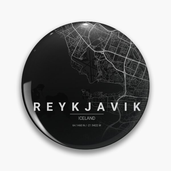 Item preview, Reykjavik Map Print | Minimalist Noir City Map | Reykjavik Wall Art Poster designed and sold by Lovely Maps.