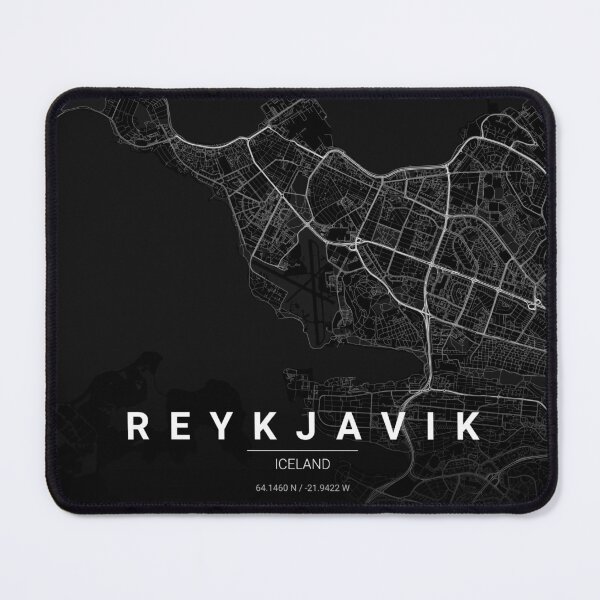 Item preview, Reykjavik Map Print | Minimalist Noir City Map | Reykjavik Wall Art Poster designed and sold by Lovely Maps.