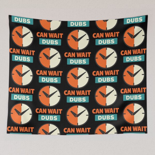 Item preview, Dubs Can Wait Anime Watch Time Humor Design designed and sold by TeeTimeTreasure.