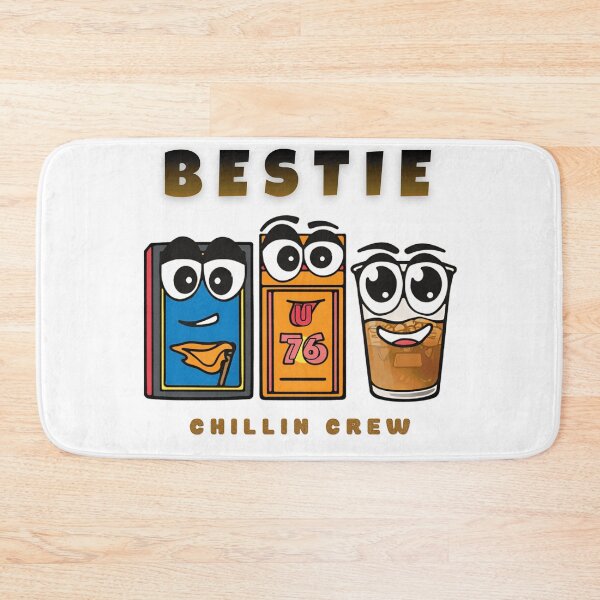 Item preview, Bestie Chillin Crew Funny Cartoon Design designed and sold by blackBubble1.