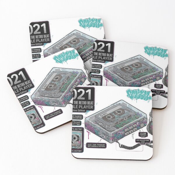 Item preview, RAL Archive G-021: Anatomy of the Retro Beat Portable Cassette Player designed and sold by RewindArtLab.