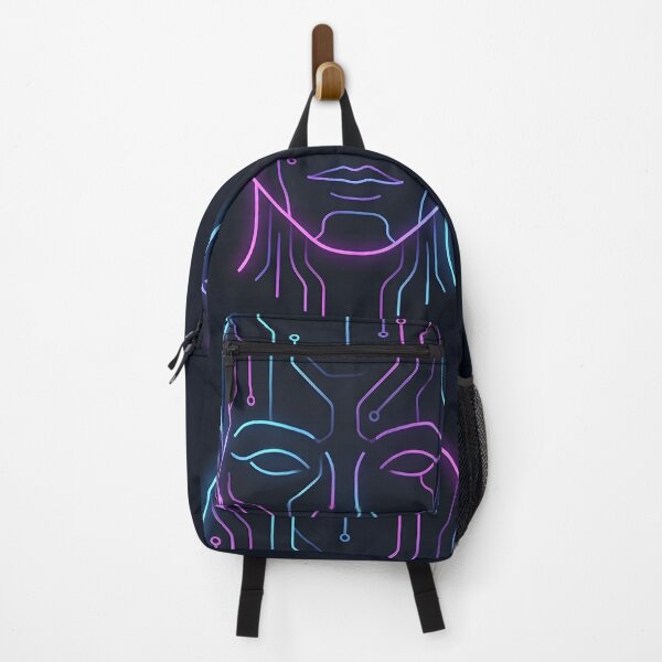 Item preview, Glow of Intelligence - Minimalist Neon AI Circuit Portrait designed and sold by MCV-Designs.