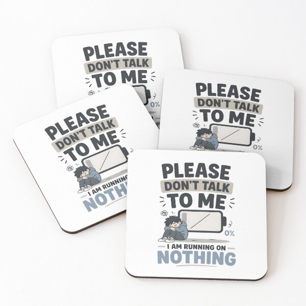 Item preview, Exhausted Introvert Shirt – Please Don’t Talk To Me I Am Running On Nothing Tee, Low Energy Humor Shirt, Social Battery Empty designed and sold by lamiarte.