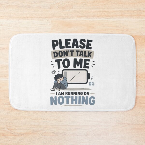 Item preview, Exhausted Introvert Shirt – Please Don’t Talk To Me I Am Running On Nothing Tee, Low Energy Humor Shirt, Social Battery Empty designed and sold by lamiarte.