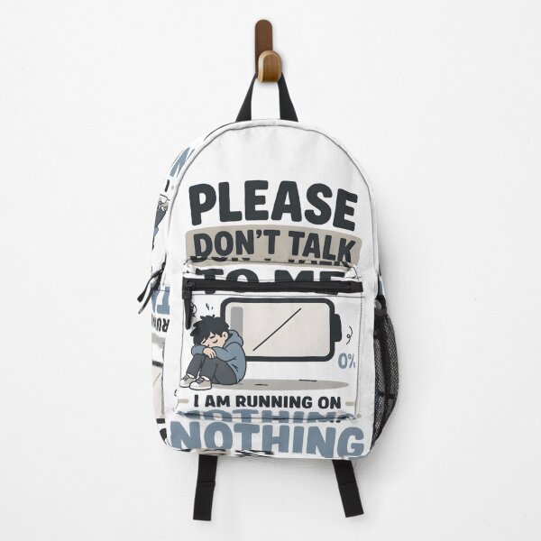Item preview, Exhausted Introvert Shirt – Please Don’t Talk To Me I Am Running On Nothing Tee, Low Energy Humor Shirt, Social Battery Empty designed and sold by lamiarte.