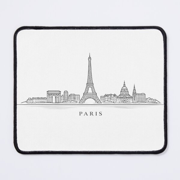 Item preview, Paris skyline line art illustration designed and sold by CLOUTKULT.