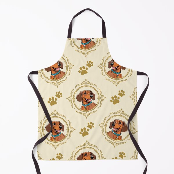 Item preview, Vintage Framed Dachshund Pattern - Elegant Dog Lover Art. designed and sold by KojourinArt.