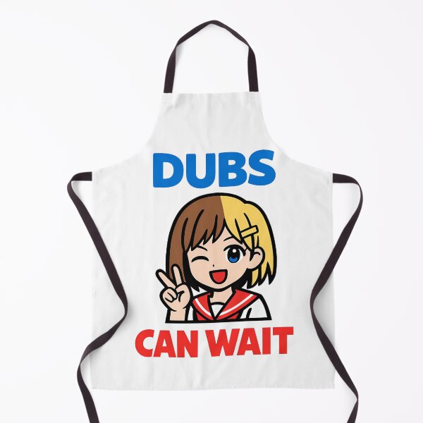 Item preview, Dubs Can Wait Cute Anime Girl Fan Design designed and sold by TeeTimeTreasure.